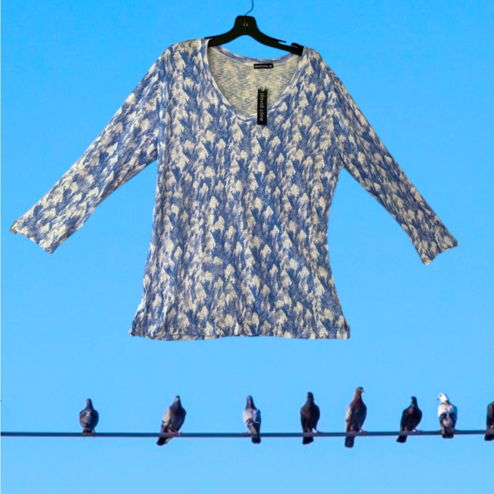 Davis Cline woman’s v neck top. New with tags. Very soft and lightweight